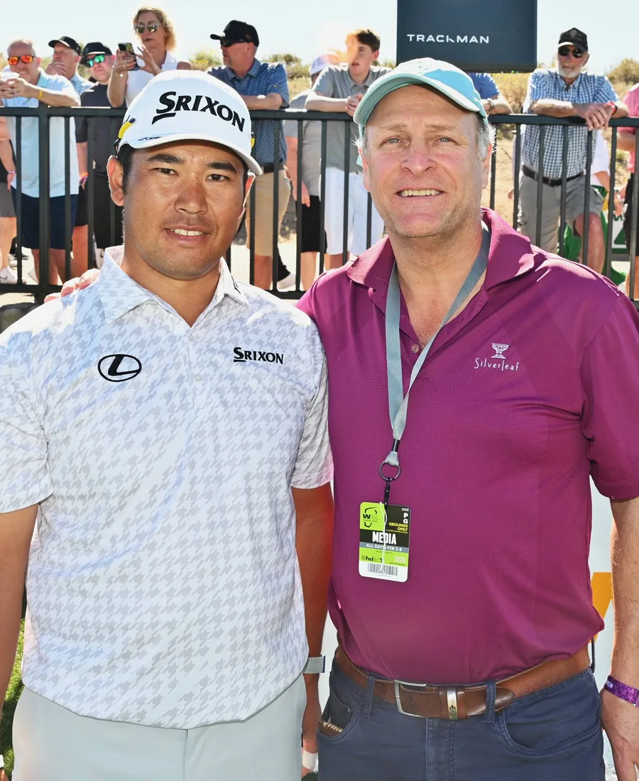 Chris on-course at a PGA Tour event